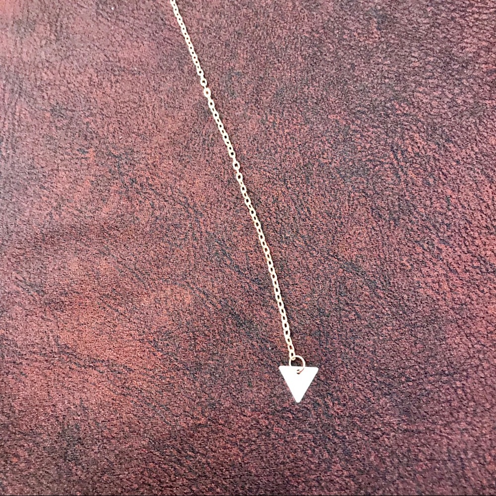 NWT Triangle & Rectangle Drop Necklace - Picture 5 of 6